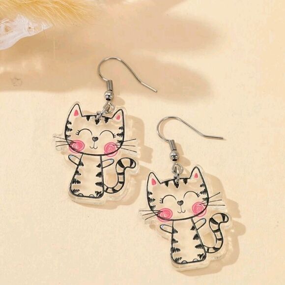 Cat Earrings   - Picture 1 of 6
